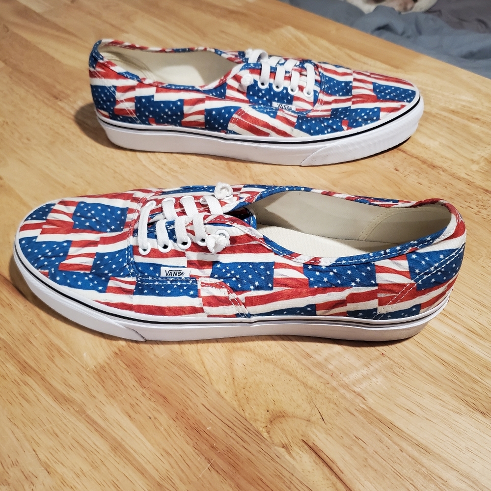 Vans American Flag Low-tops Mens Size 13.0 US
